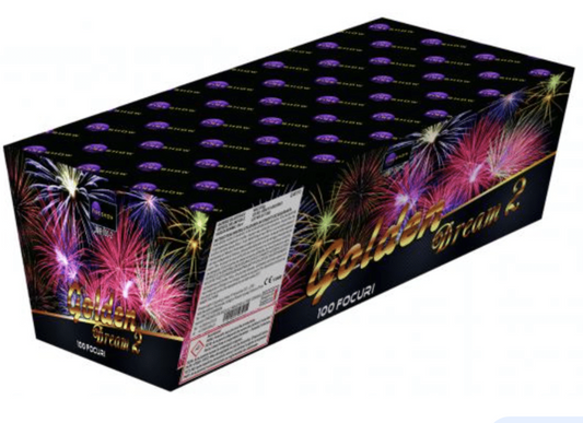 Baterie de artificii 100 focuri Golden Dream jmf100-2