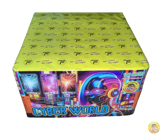 Baterie de artificii 100 focuri calibru 30 mm Cyber World